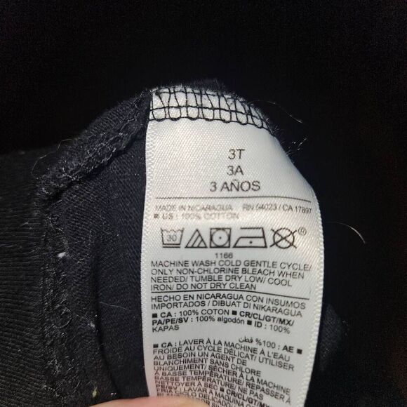 6 for $25 🎃 Old Navy Black Cotton Drawstring Sweatpants Toddler Size 3T - Picture 3 of 4